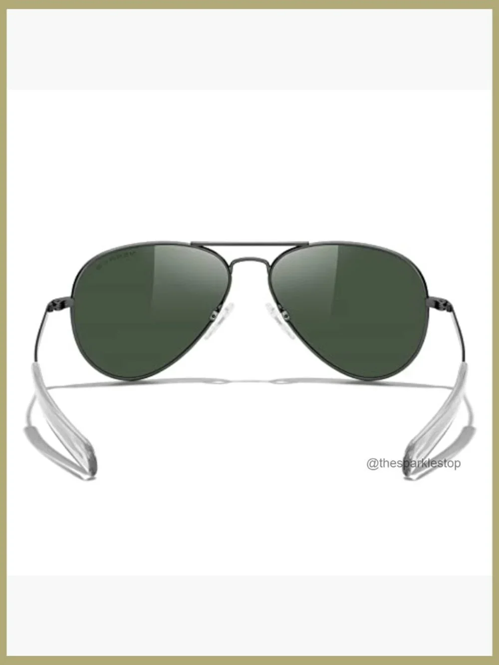 Metal Frame Polarized Aviator Sunglasses for Men or Women